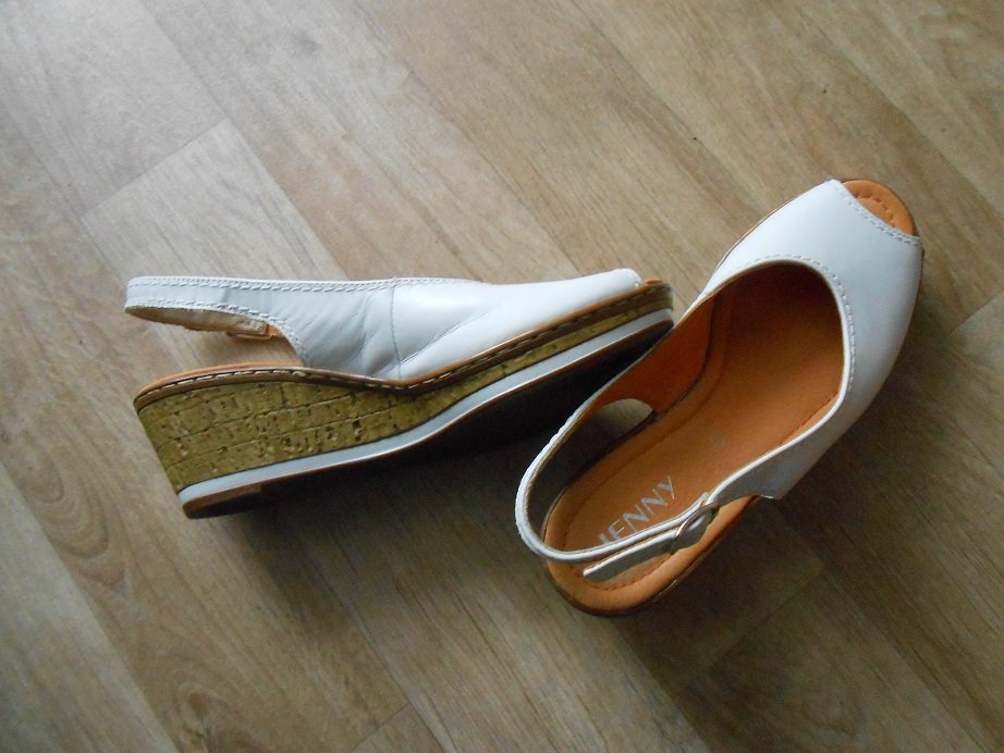 Damen-Sandalette Jenny weiß/Creme Gr. 6,5 / 40