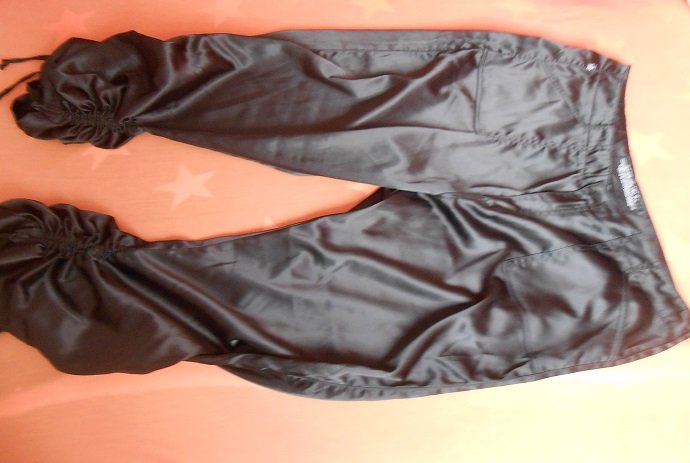 Satinhose Tyre Gr. 48/50 mit Raffung am Bein