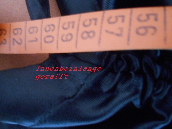 Satinhose Tyre Gr. 48/50 mit Raffung am Bein