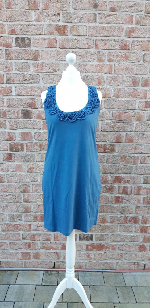 Jerseykleid in Petrol