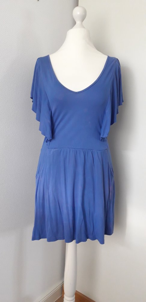 Minikleid mit Schmetterlingsärmeln