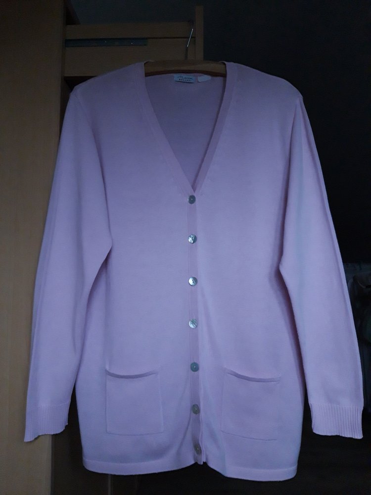 Hellrosa Strick-Cardigan