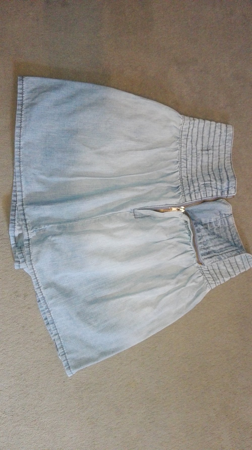 Cooler Jeans-Rock mit Schnürung