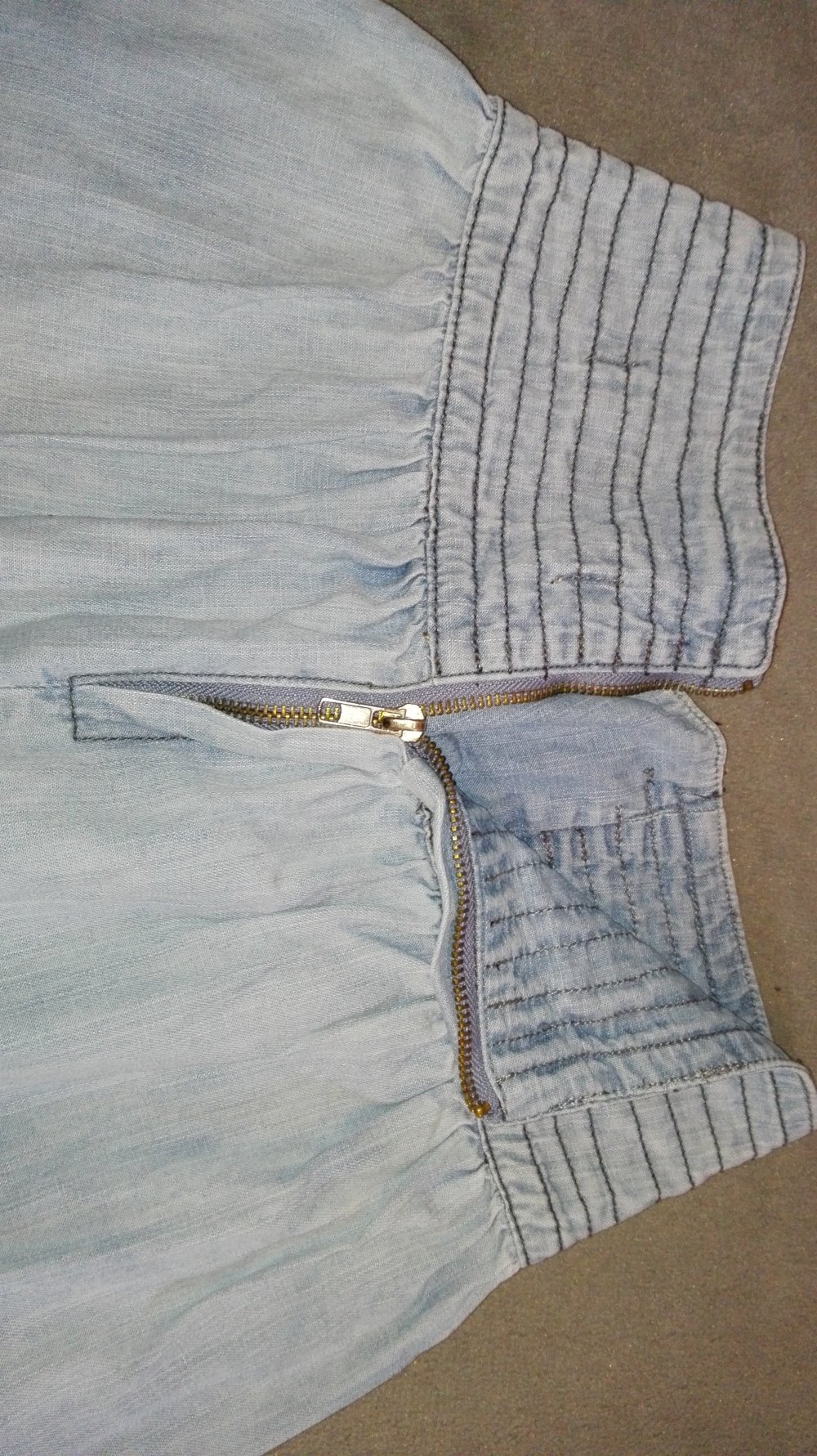 Cooler Jeans-Rock mit Schnürung