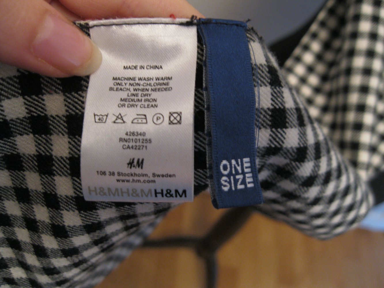 karierter Schal / Wendeschal