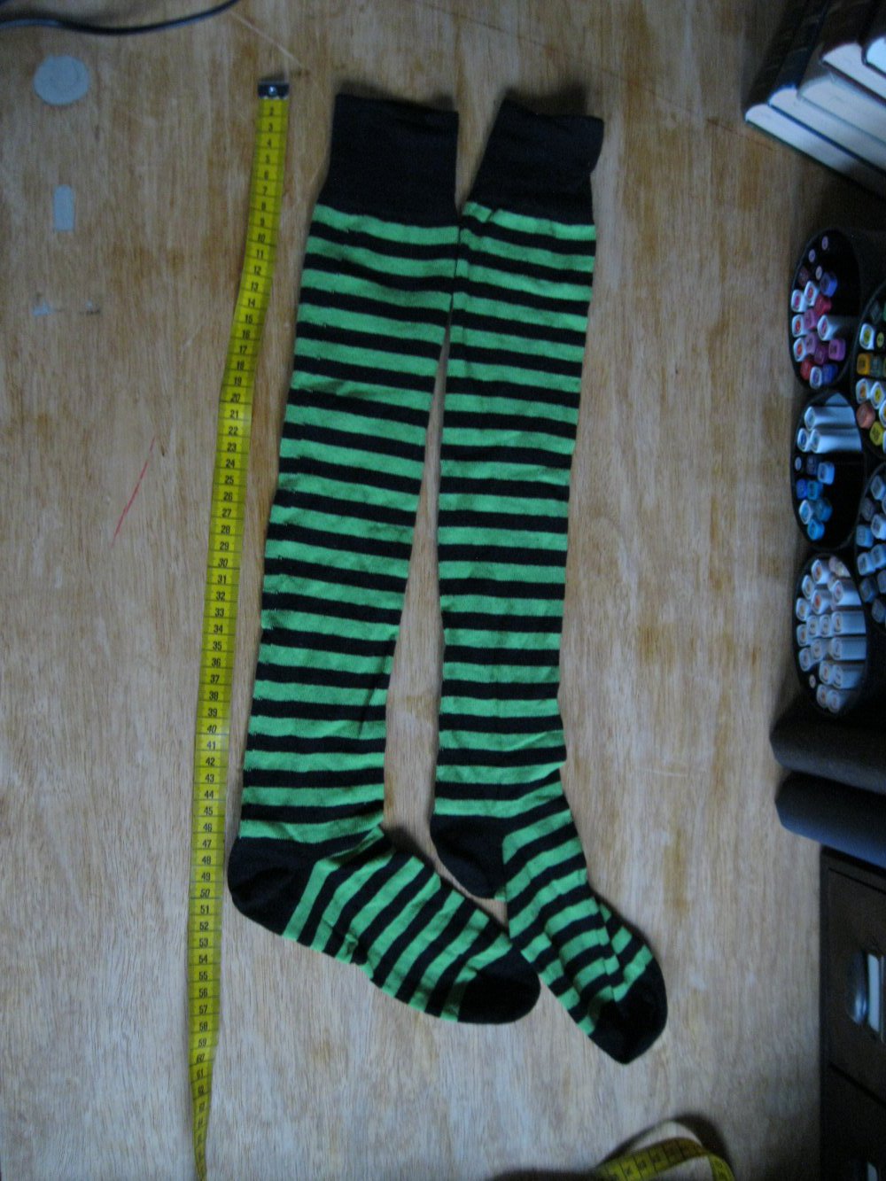 lange Ringelsocken / gestreifte Strümpfe