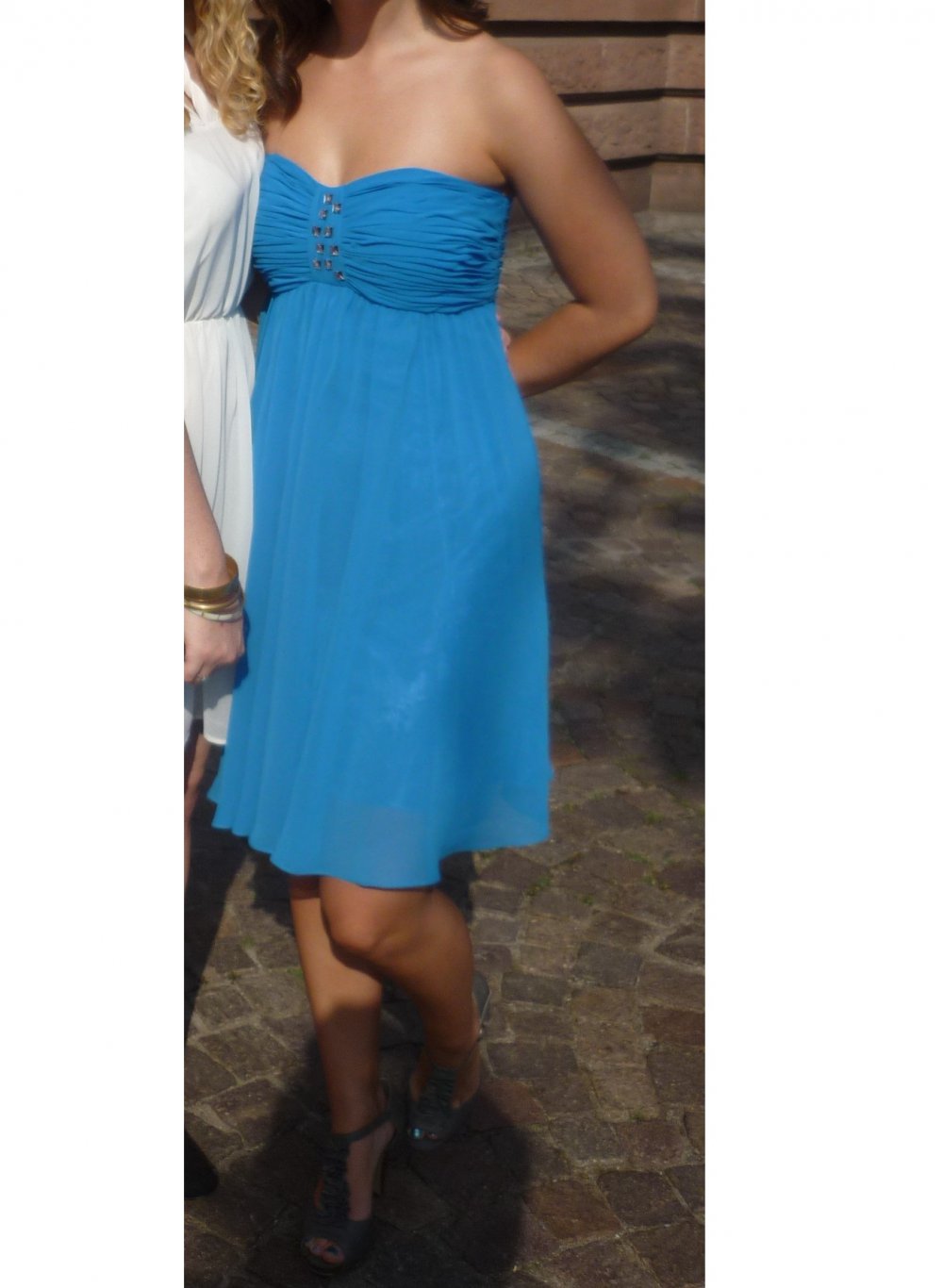 blaues Cocktailkleid