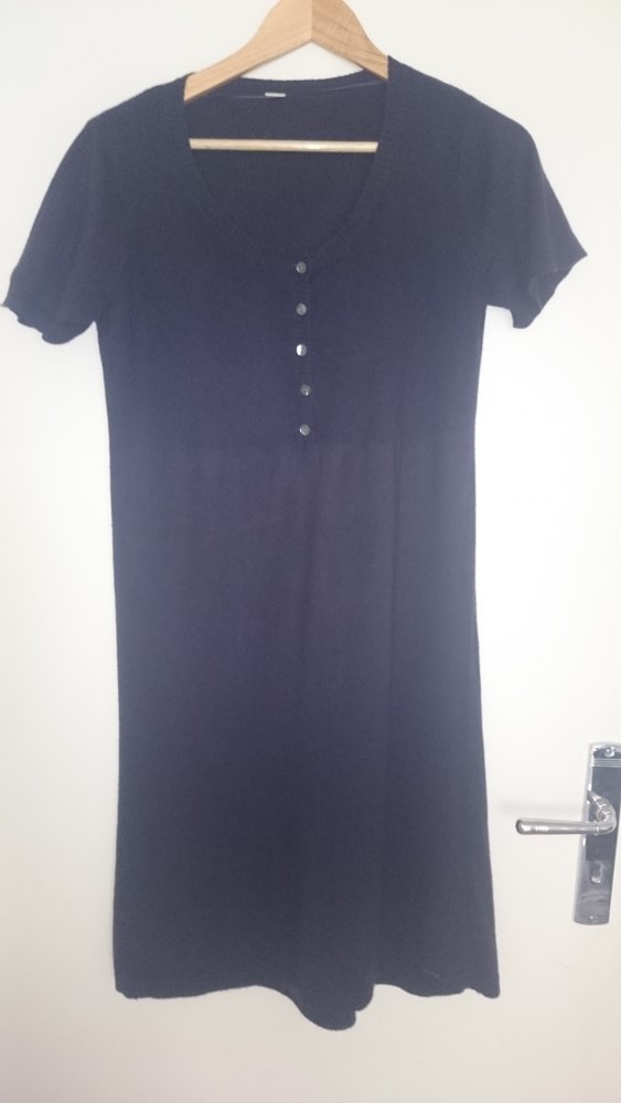 Langes Strickkleid Kurzarm von S.Oliver Größe 38