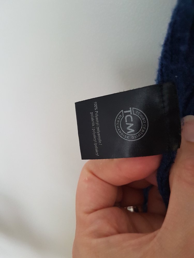 Strick Schal Dunkel Blau Tchibo