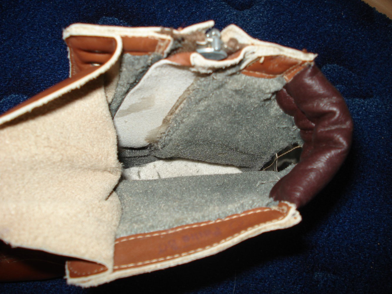 braune gefütterte Leder-Stiefel