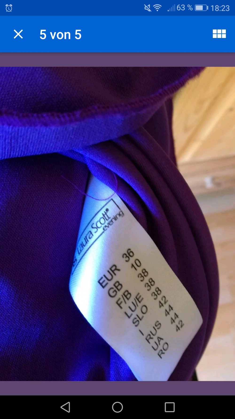 Kleid Laura Scott, festlich 36, lila 