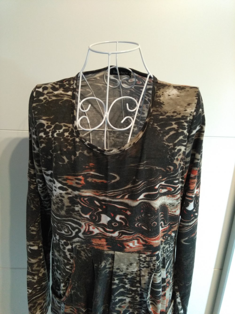 Langarm Shirt gemustert