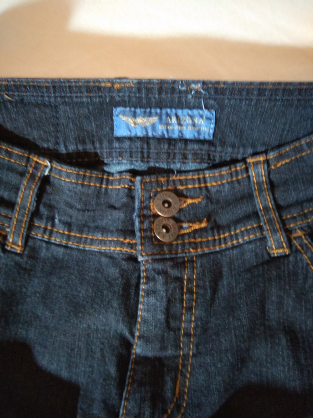 Dunkelblaue Jeans Kurzgröße 19