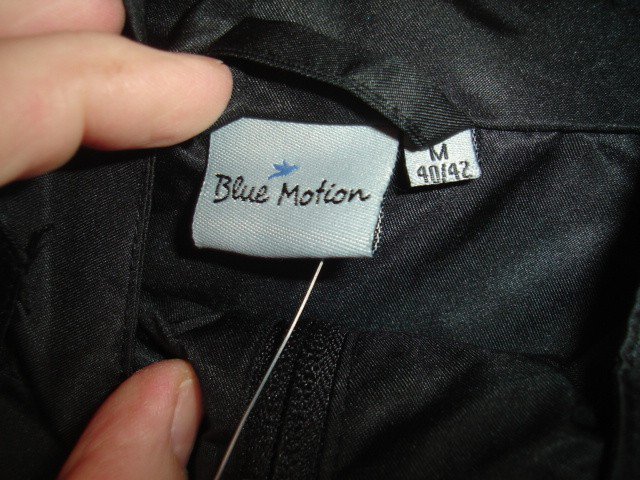 Aldi Blue Motion Regenmantel Größe 40/42 schwarz 