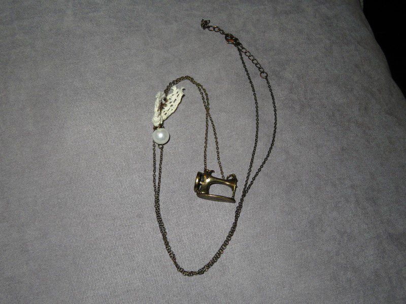 Accessories Kette Nähmaschine vintage neuwertig 88 cm