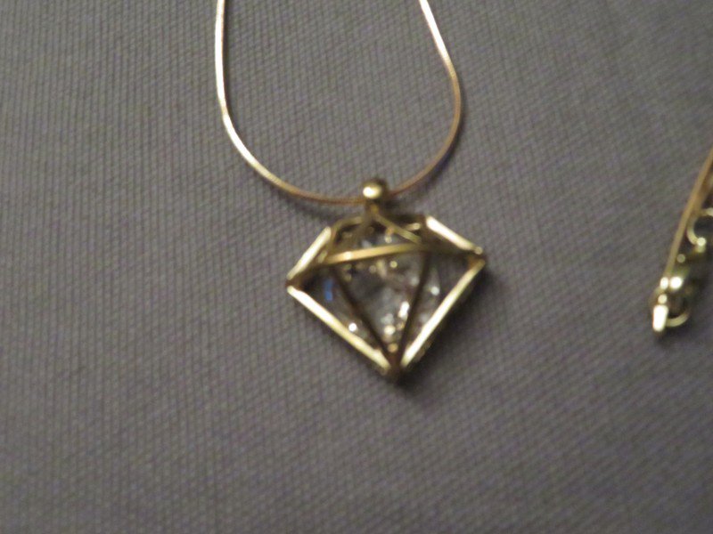 Six Kette mit Diamanten gold 80 cm