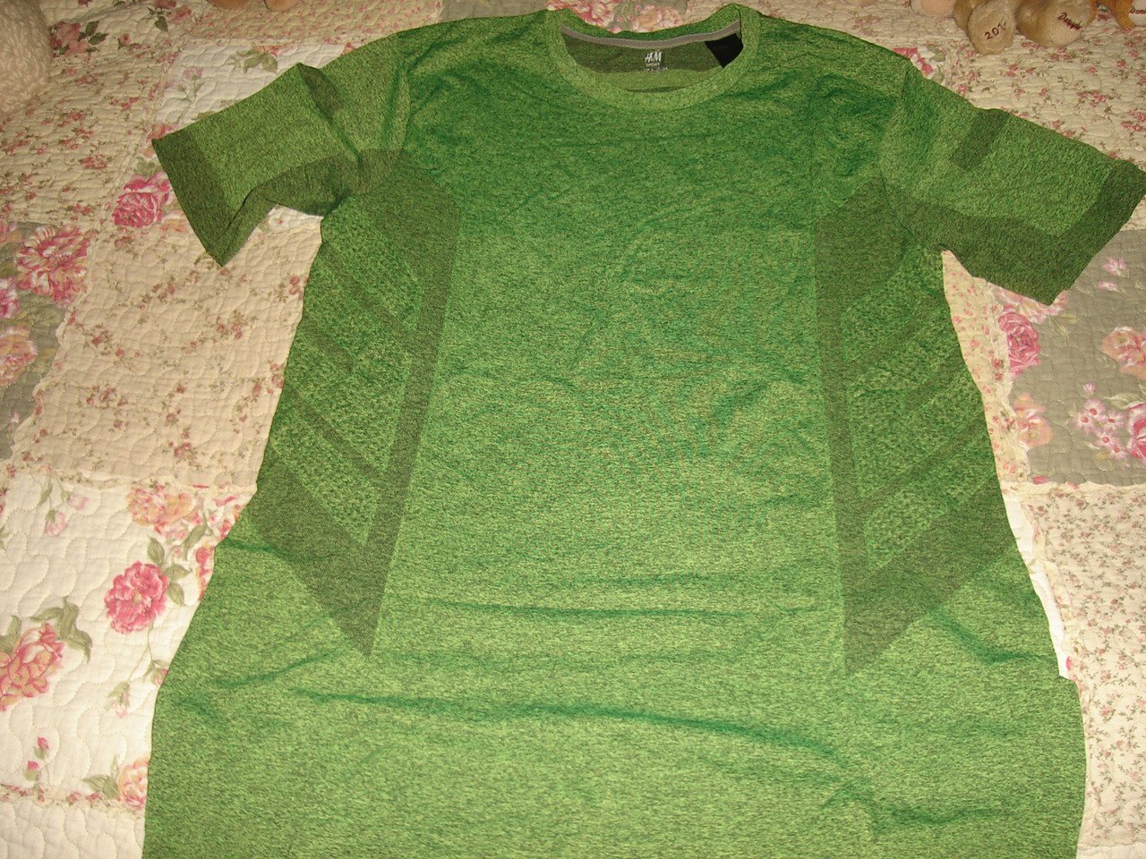 H&M Shirt Shirt grün / grau Größe L 