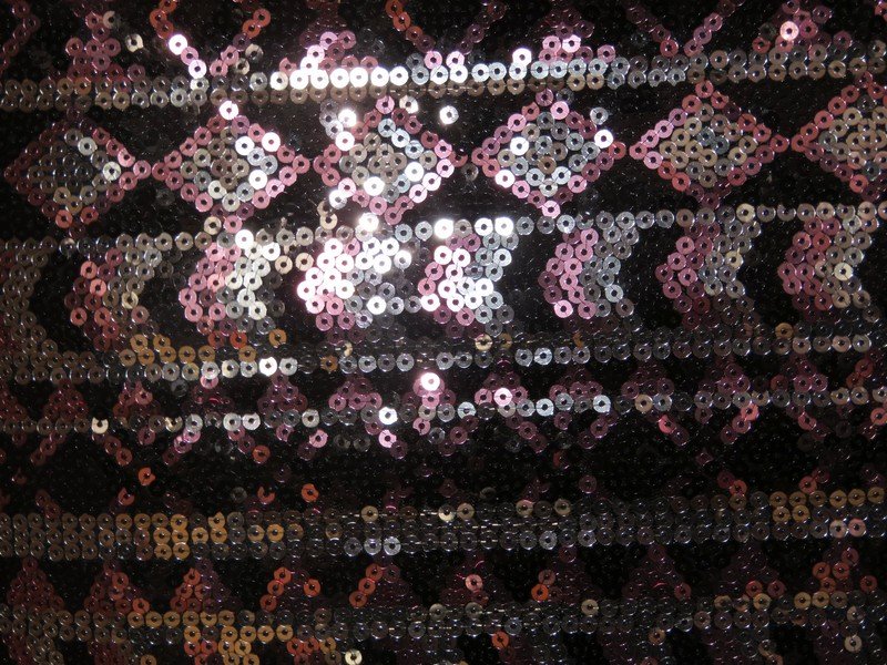 H&M Divided Strech-Rock schwarz mit Pailletten Größe L