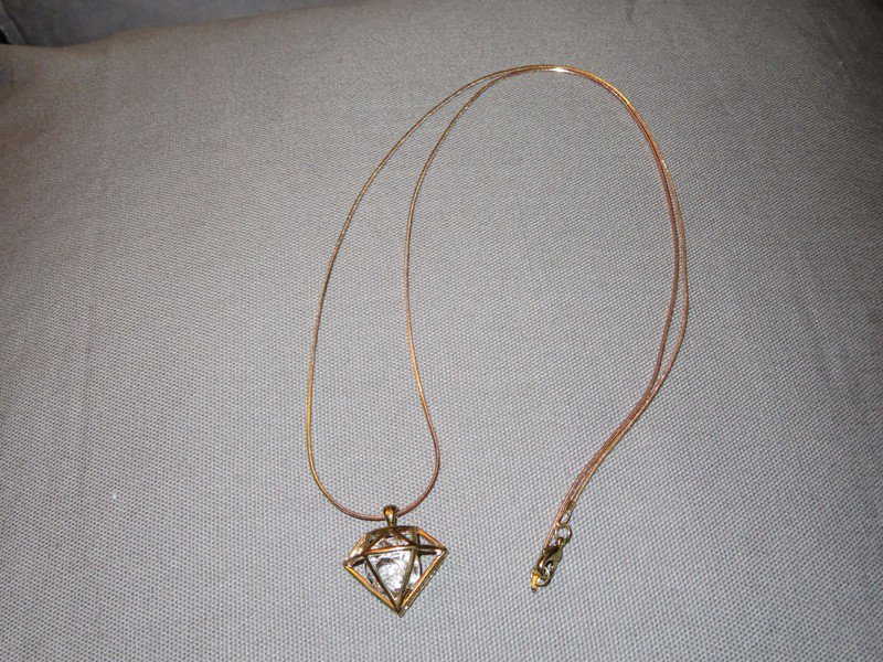 Six Kette mit Diamanten gold 80 cm