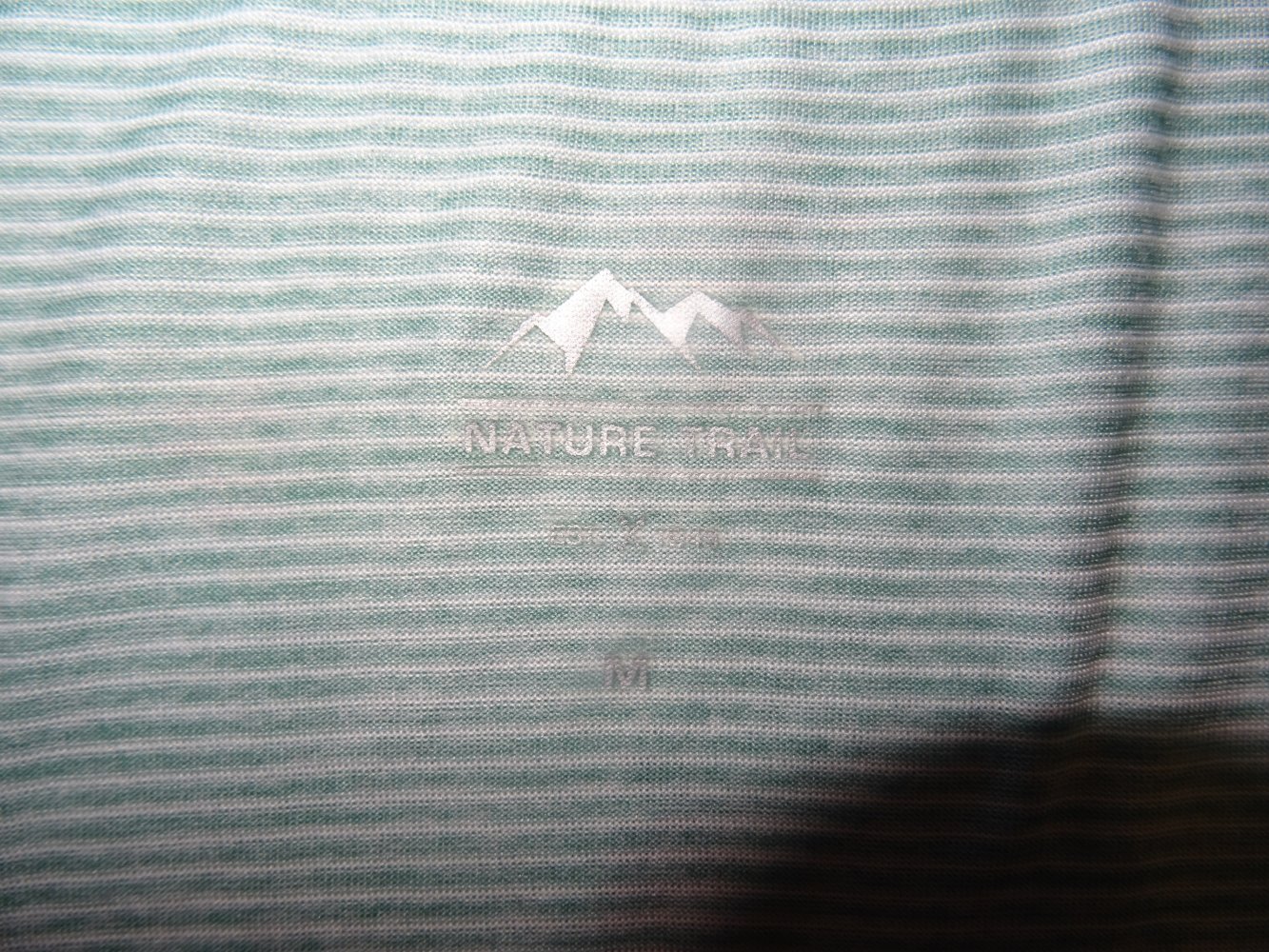 Tchibo Outdoor Shirt mint/weiß Größe M