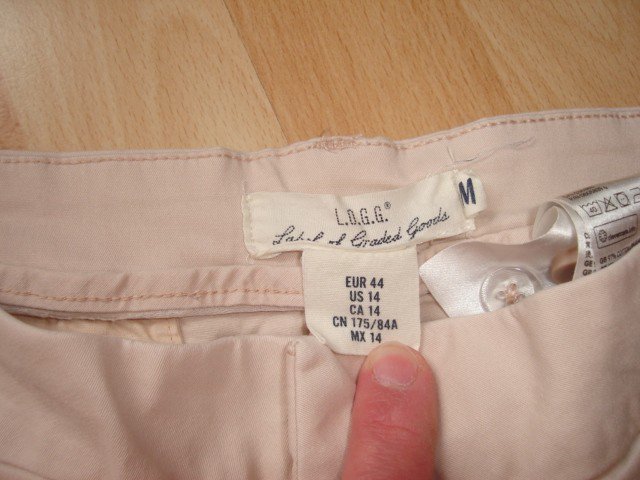 H&M L.O.G.G. Chino Hose Größe 44 rose 