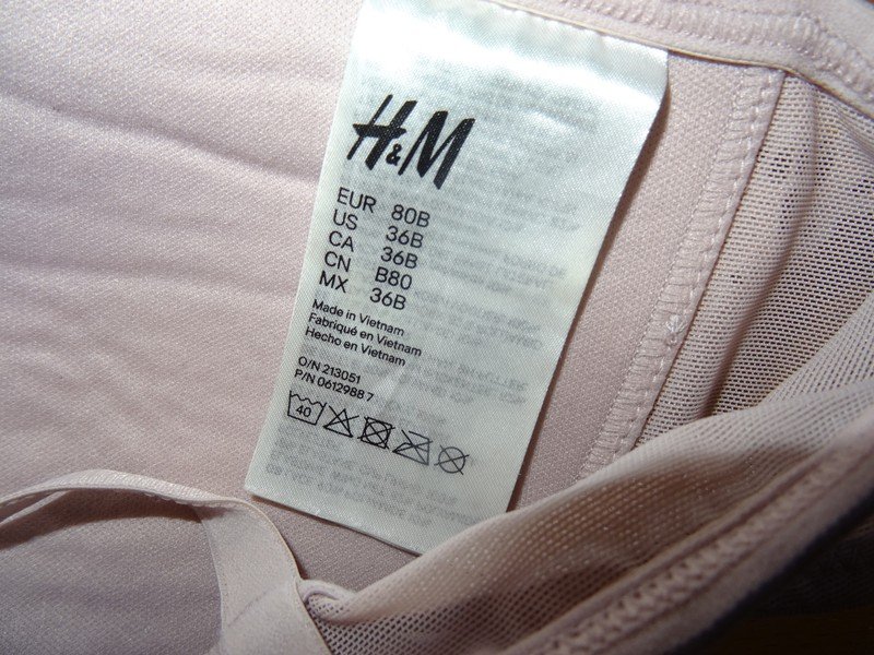 H & M nude altrosa farbender BH Größe 80B neuwertig