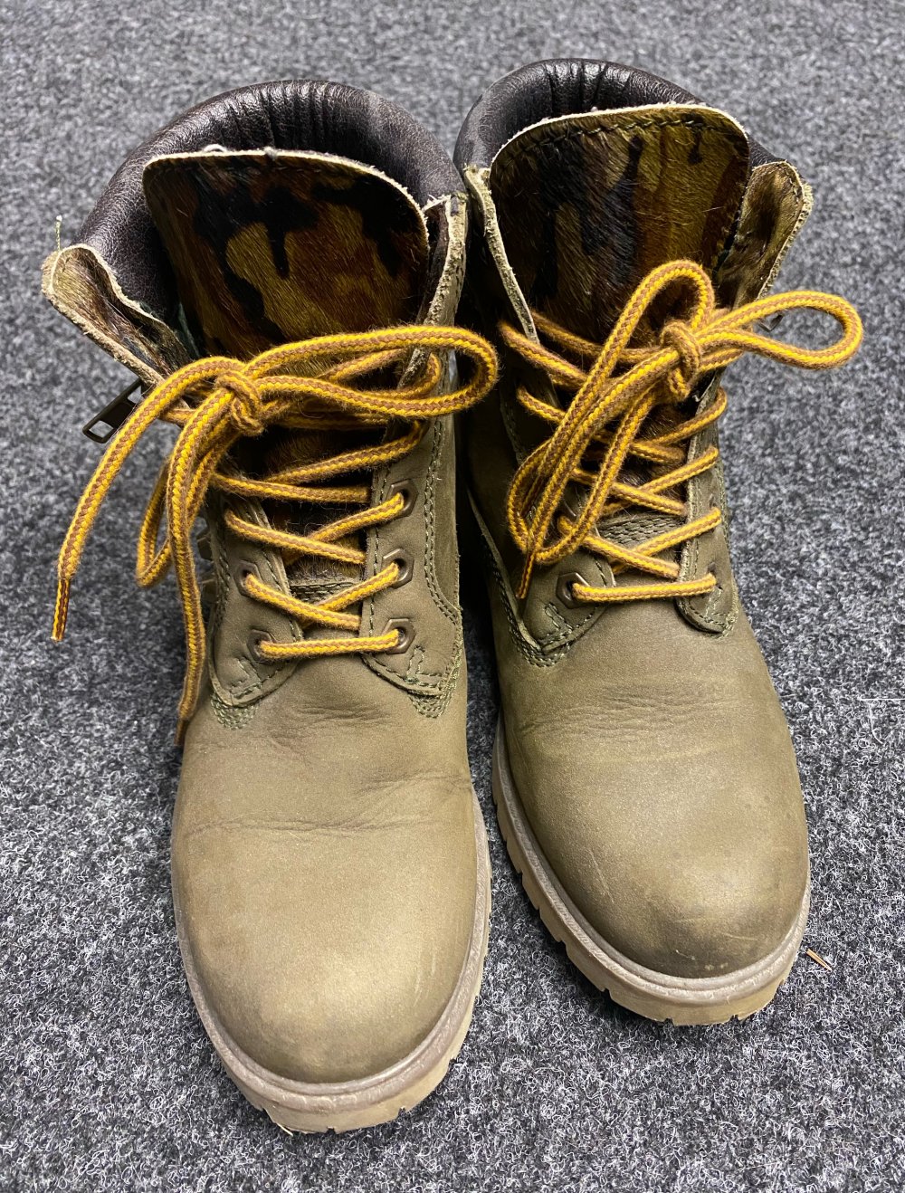 Schnürboots Khaki Camouflage