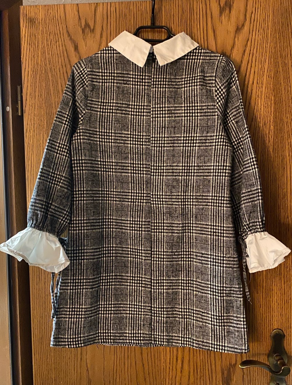 Minikleid Karo mit Kragen