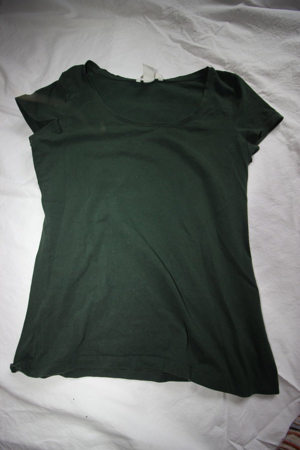 Basic H&M T-Shirt, dunkelgrün