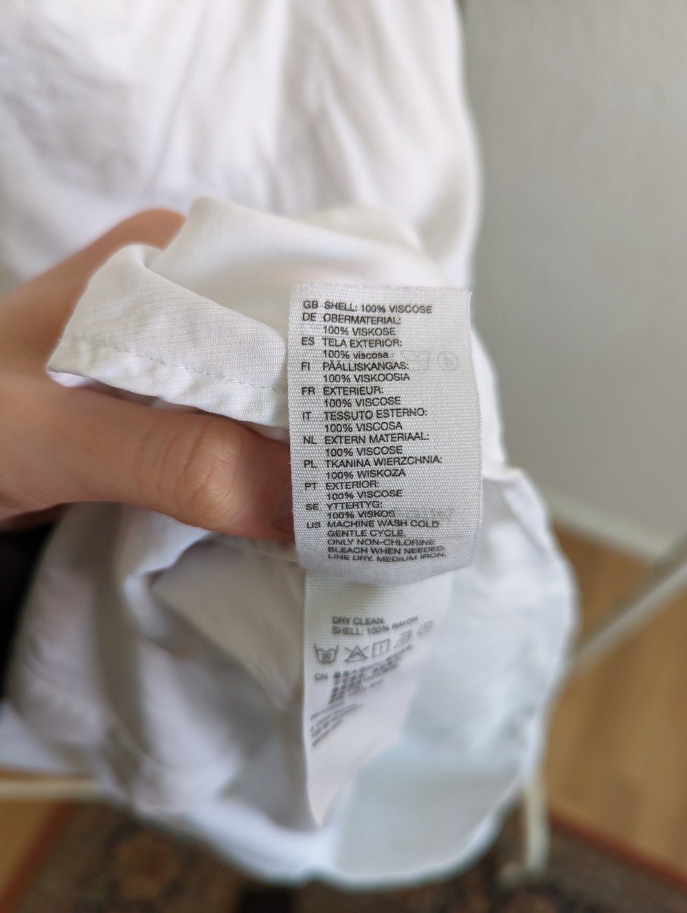 &other stories Hemdkleid Blusenkleid weiß Dress Kleid mit Brusttasche minimalistisch