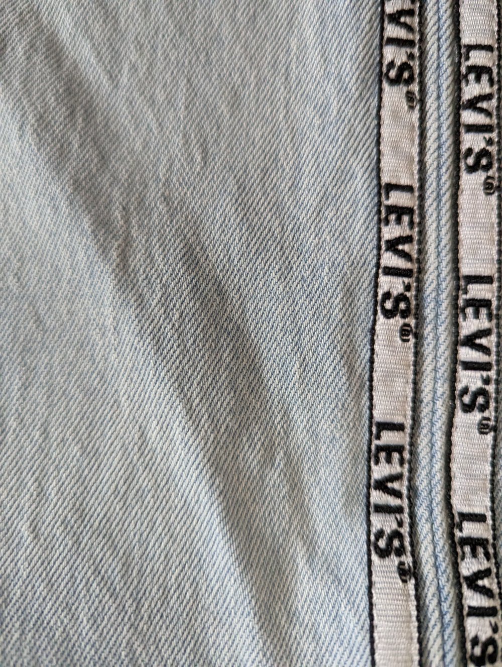 LEVIS 501 Denim Jeans momjeans Damenjeans High waist Straight Leg mit Seitenstreifen Hose hellblau