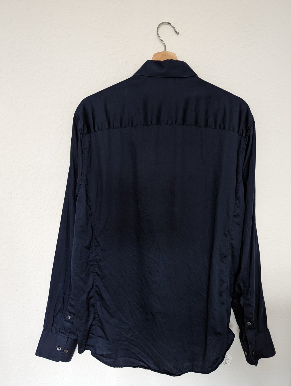 Calvin Klein Herren Hemd (Gr. XS) blau Shirt Slim Fit Stretch Longsleeves 