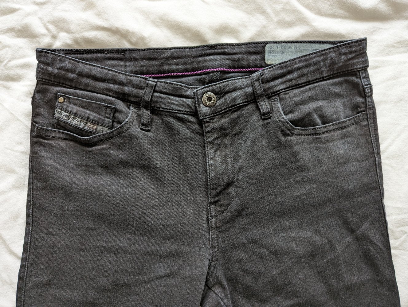 Diesel Skinzee Super Slim Skinny Regular Waist W32 L32 Damenjeans Stretch Denim Jeans Hose