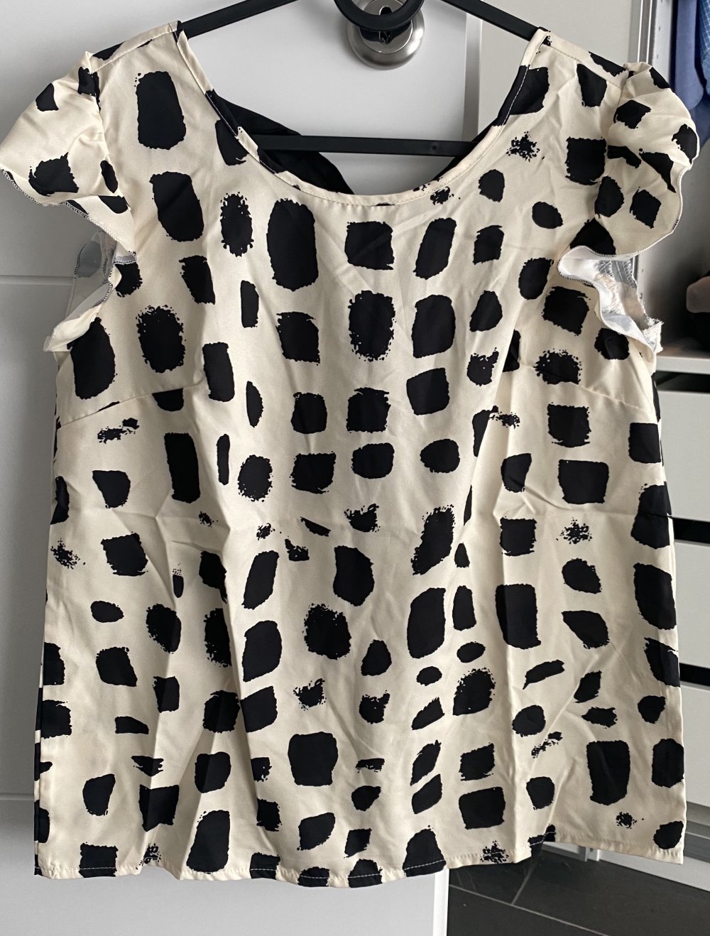 Print Bluse / tiefer Rücken 36/S