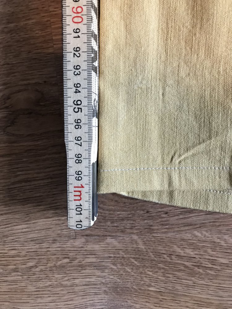 Hose senfgelb von Cabano, Größe EUR 50 NEU