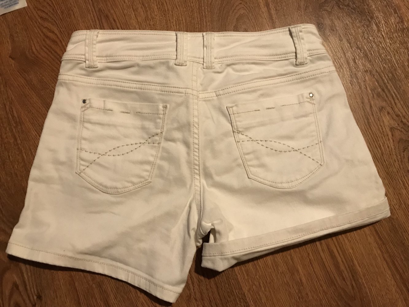Weiße Hotpants Shorts von Promod, Größe 36