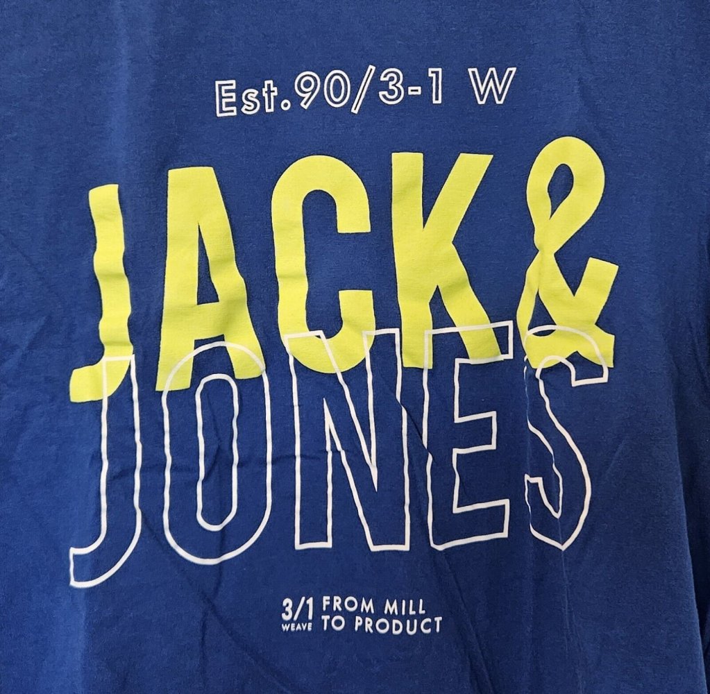 Jack & Jones - Herren T-SHIRT Gr. L blau (nautic blue) - Regular Fit