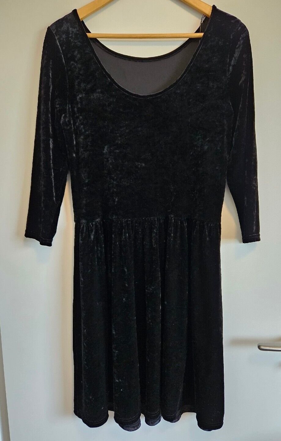 Damen Samtkleid Gr M (C&A) schwarz *Gothic* Romantic