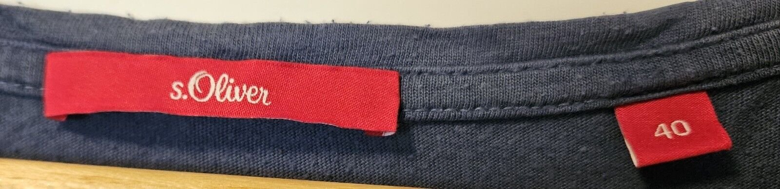 Trendiges Damen Langarmshirt Oberteil Gr. 40 (s.Oliver) blau