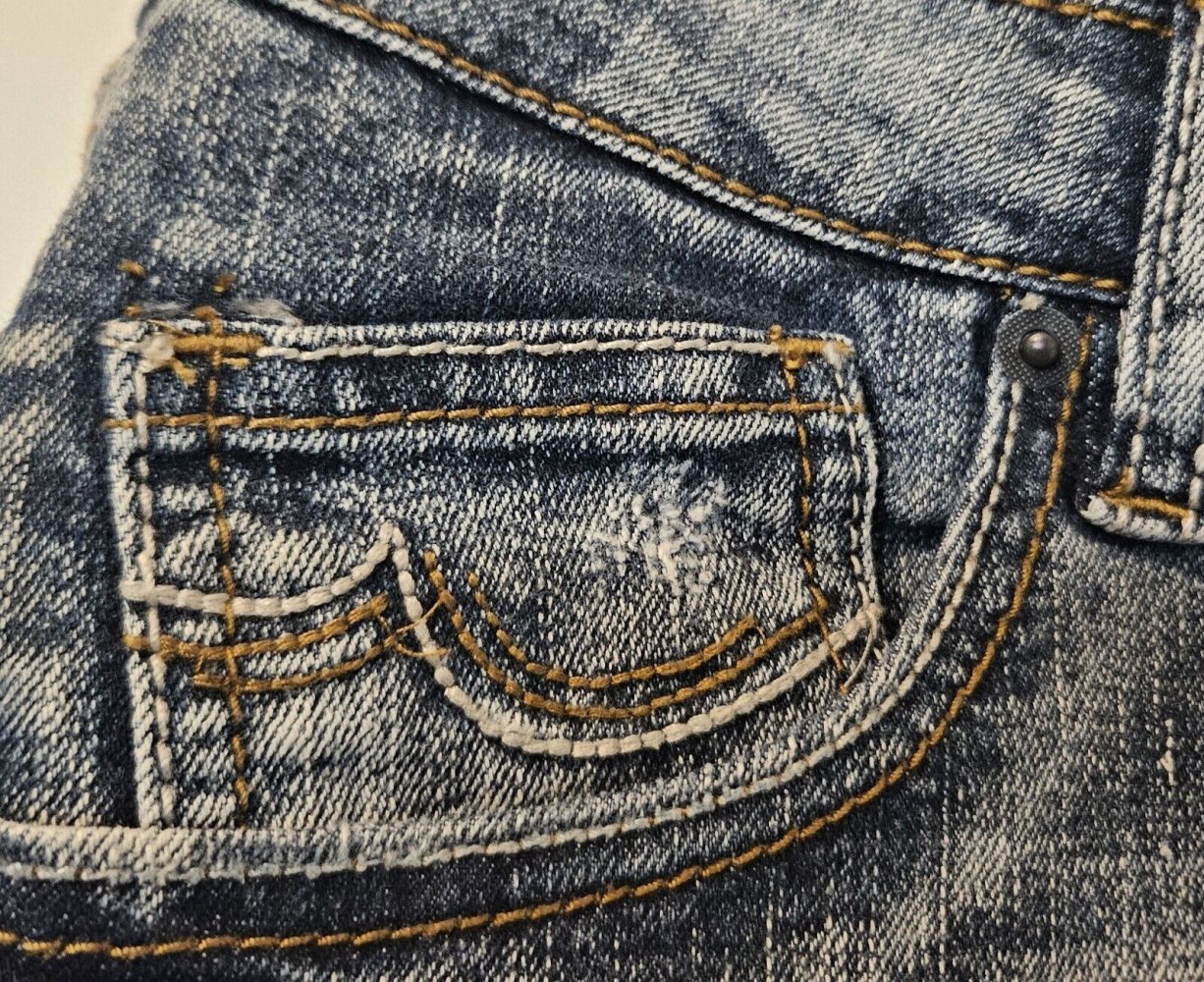 Trendy Damen Jeansrock Gr. 38 (Clockhouse) blau mit Schlitz