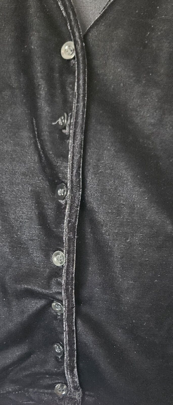 Hennes Collection Elegante Damen Samtjacke Weste *Gothic* Gr. M (H&M) schwarz