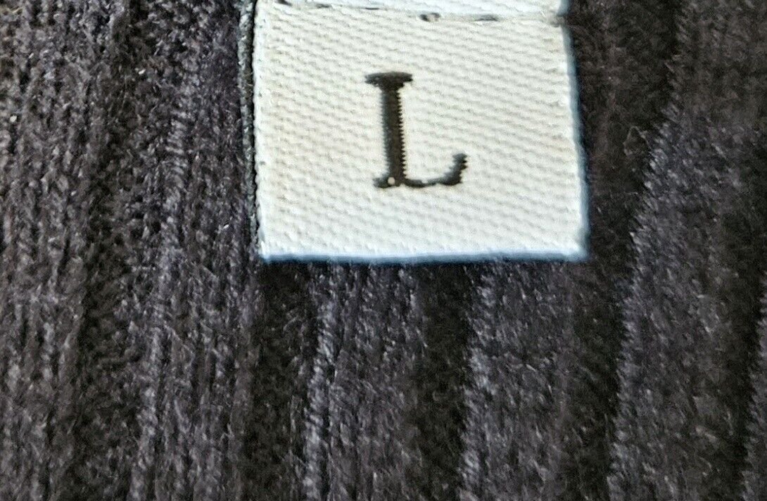 Figurbetonendes Damen Strickkleid Gr. L schwarz