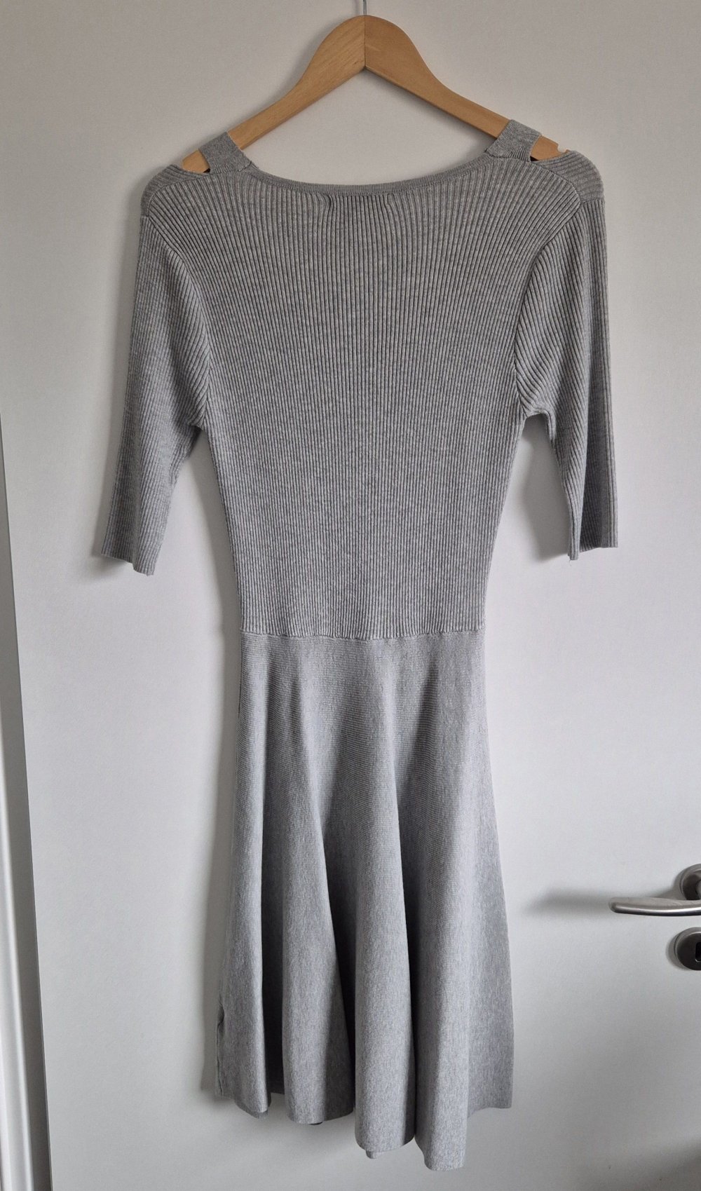 Figurbetonendes Damen Strickkleid Gr. L/XL (Vinceotto) grau