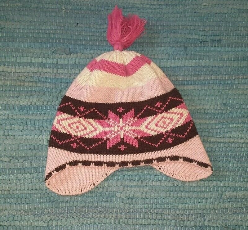 Schöne Damen Wintermütze Strick Made in Germany rosa lila pink
