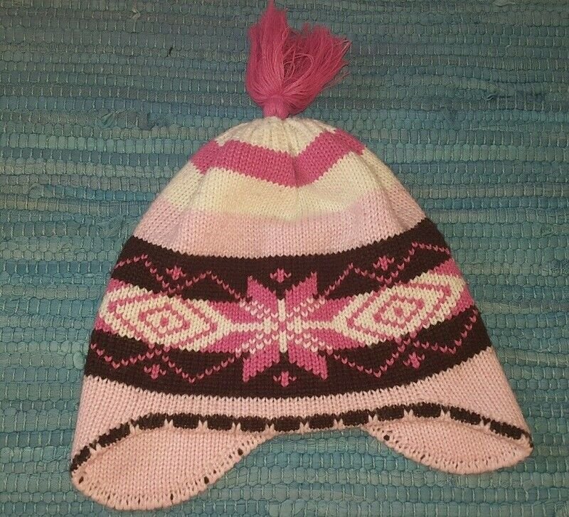Schöne Damen Wintermütze Strick Made in Germany rosa lila pink