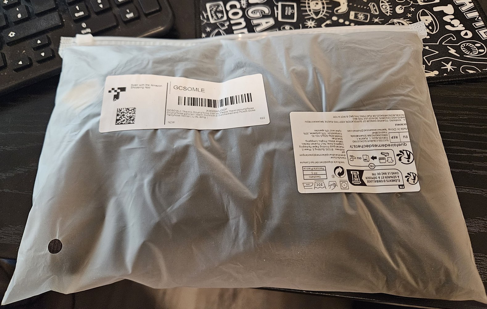 Damen Thermo Strumpfhose 220gr. Gr. L/XL (GCSOMLE) Bauchweg Pantyhose (NEU)