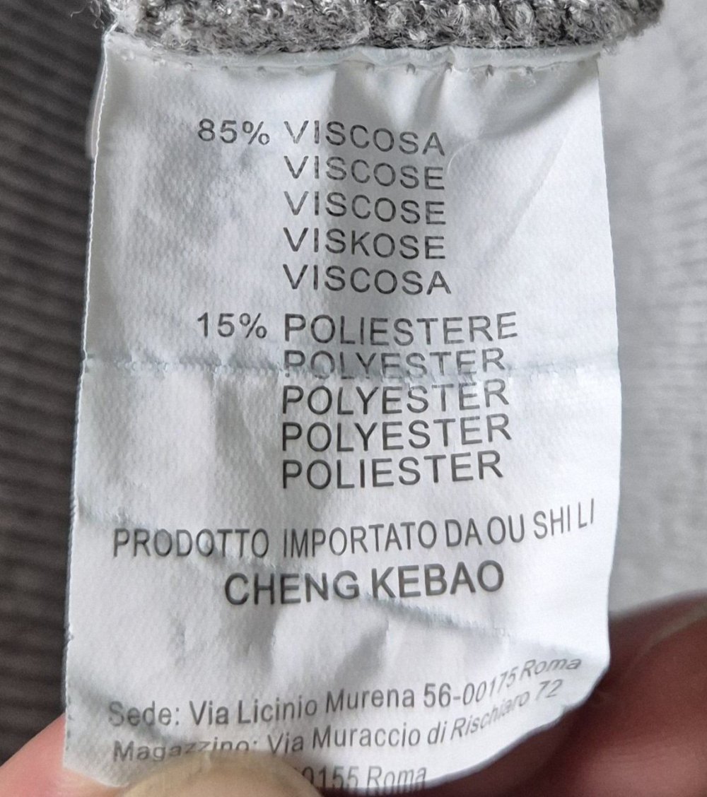 Figurbetonendes Damen Strickkleid Gr. L/XL (Vinceotto) grau