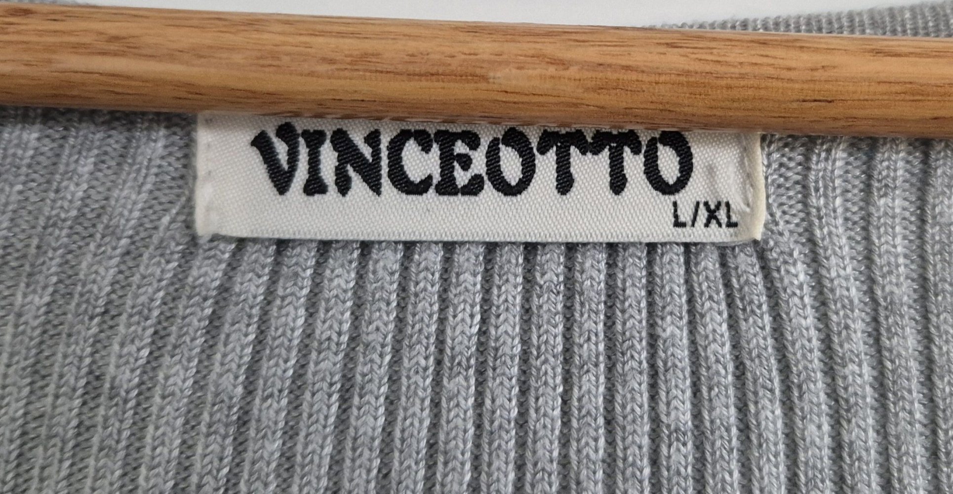 Figurbetonendes Damen Strickkleid Gr. L/XL (Vinceotto) grau