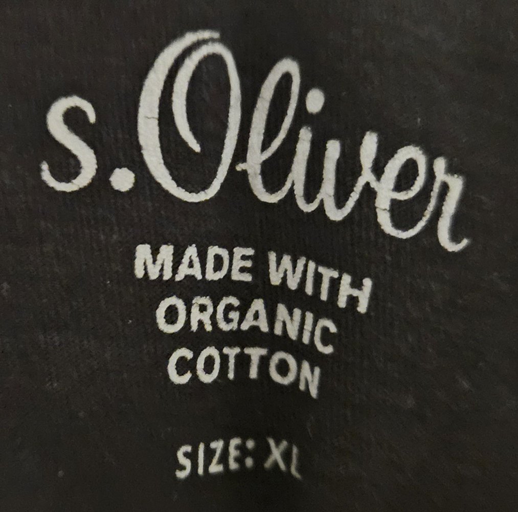 s.Oliver - Herren T-SHIRT Gr. XL schwarz - Regular Fit Organic Cotton