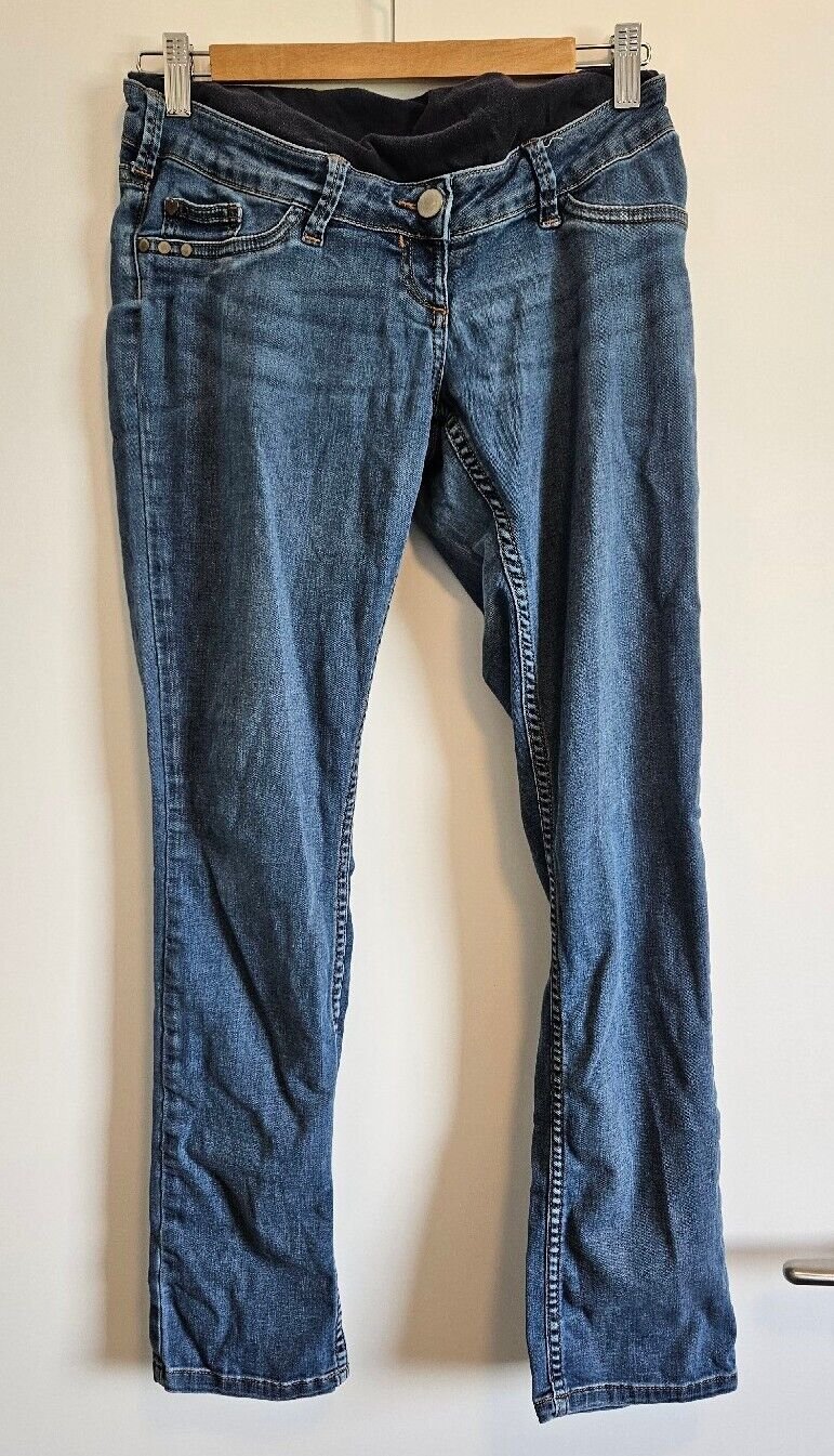 Damen Umstands-Jeans Gr 40 (Gina Mama) blau Schwangerschaft Hose